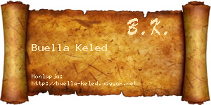 Buella Keled névjegykártya